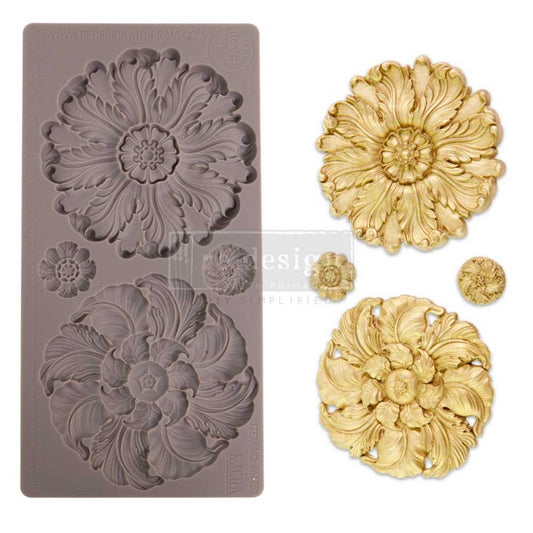 Re-Design With Prima® Decor Mould - Engraved Medallions 5x10"
