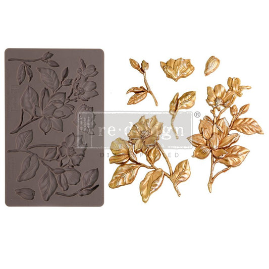 Re-Design With Prima® Decor Moulds - Magnolia Blooms 5x8"