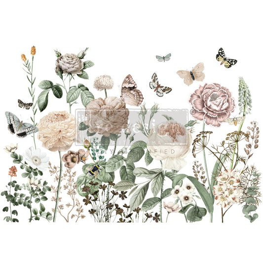 DECOR TRANSFERS® – ALL THE FLOWERS – TOTAL SHEET SIZE 24″X35″