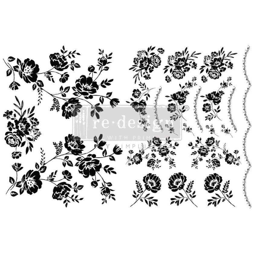 Re-Design With Prima® Middy H2o Transfer - Blossomy 8.5x11"