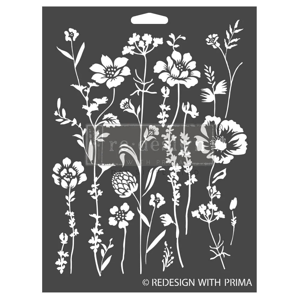 Stencil - Meadow Bloom 9x12"