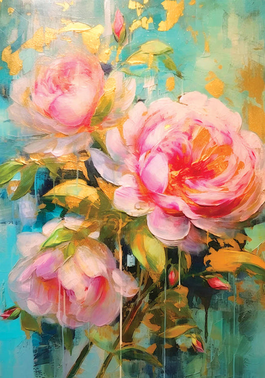 Re-Design With Prima® A1 Decoupage Fiber - Bold Blooms 23.4x33.1"