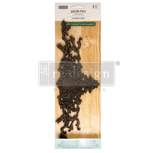 Decor Poly Elaborate Finery Applique Decor