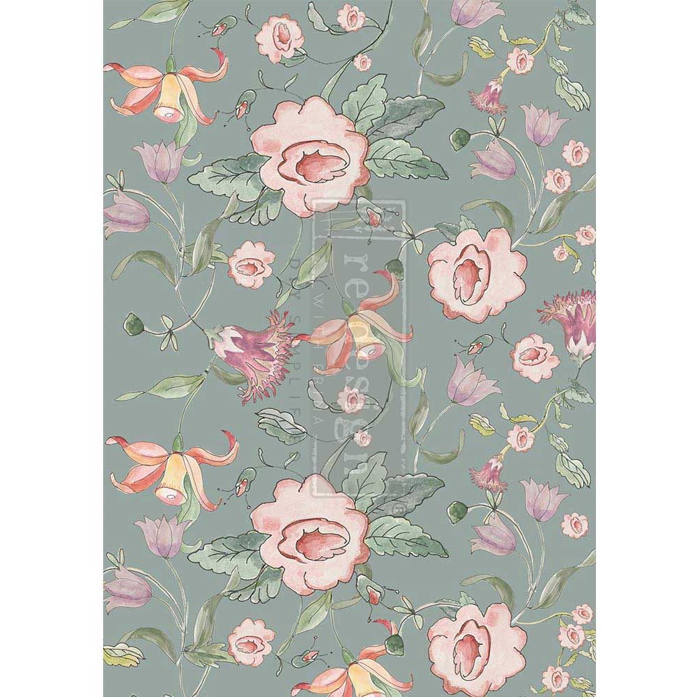 Redesign A1 Decoupage Paper Swedish Posy Annie Sloan