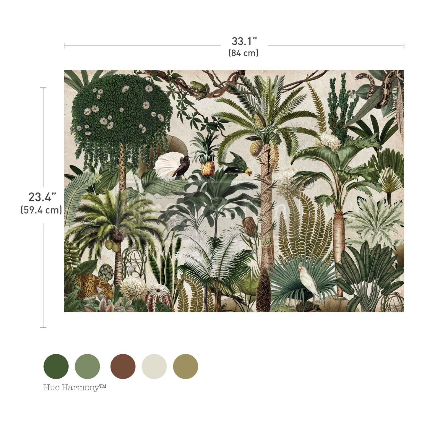 Re-Design With Prima® Decoupage Fiber A1 - Jungle Bloom