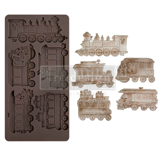 Re-Design With Prima® Decor Moulds - The Jolly Express 5"x10"