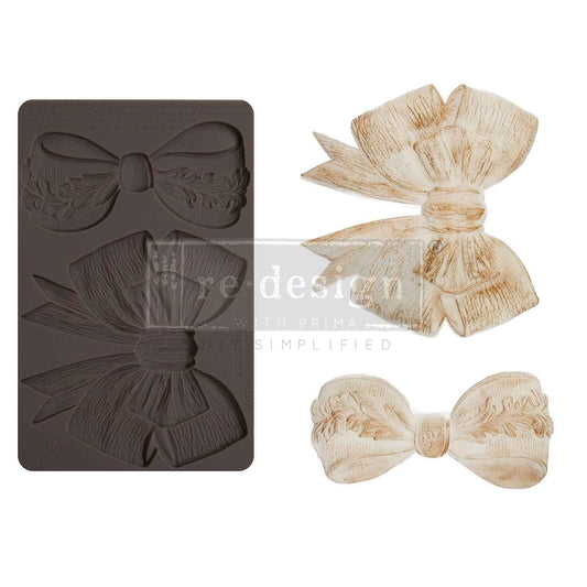 Re-Design With Prima® Decor Mould - Kacha - Vintage Opulence Bow 5x8"
