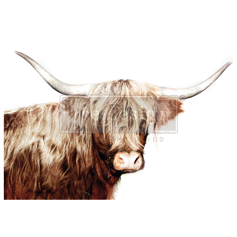 Re-Design With Prima® A1 Decoupage Fiber - Majestic Moo 23.4x33.1"