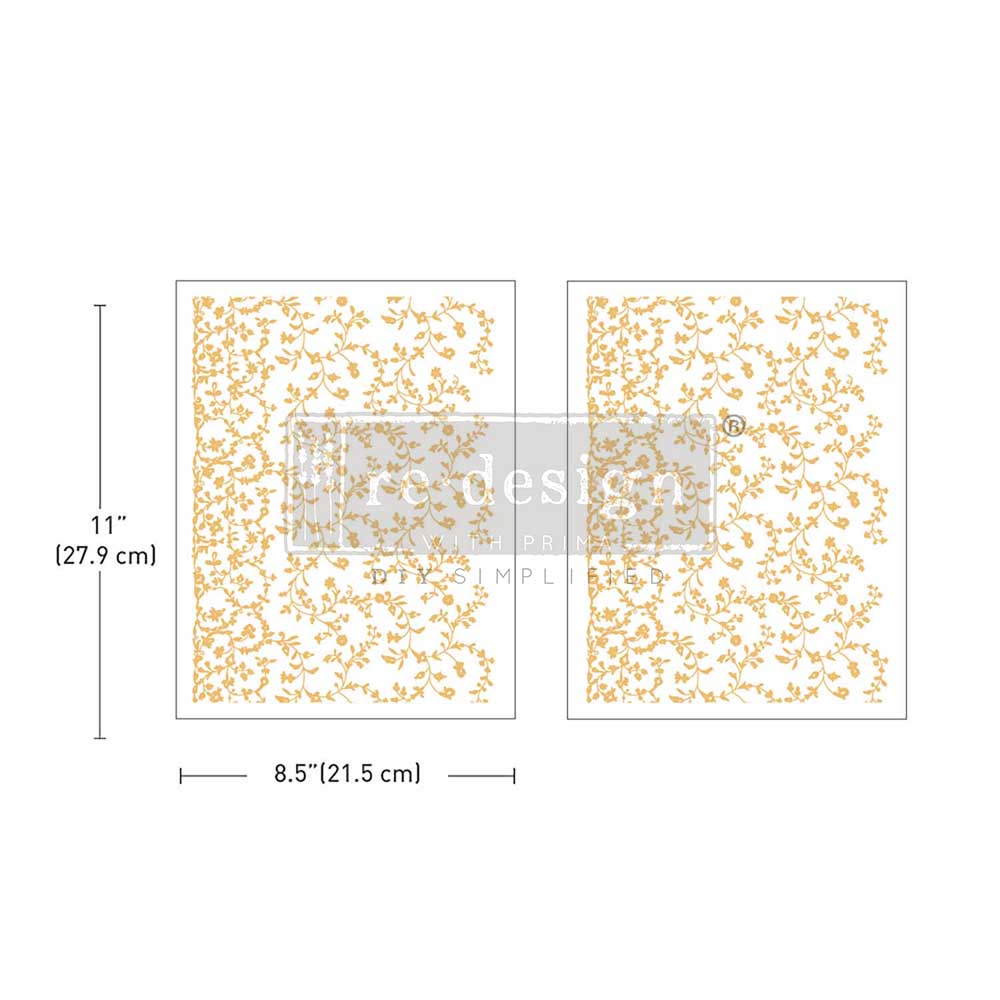 Re-Design With Prima® Middy Transfer - Kacha - Vineyard Elegance  8.5x11"