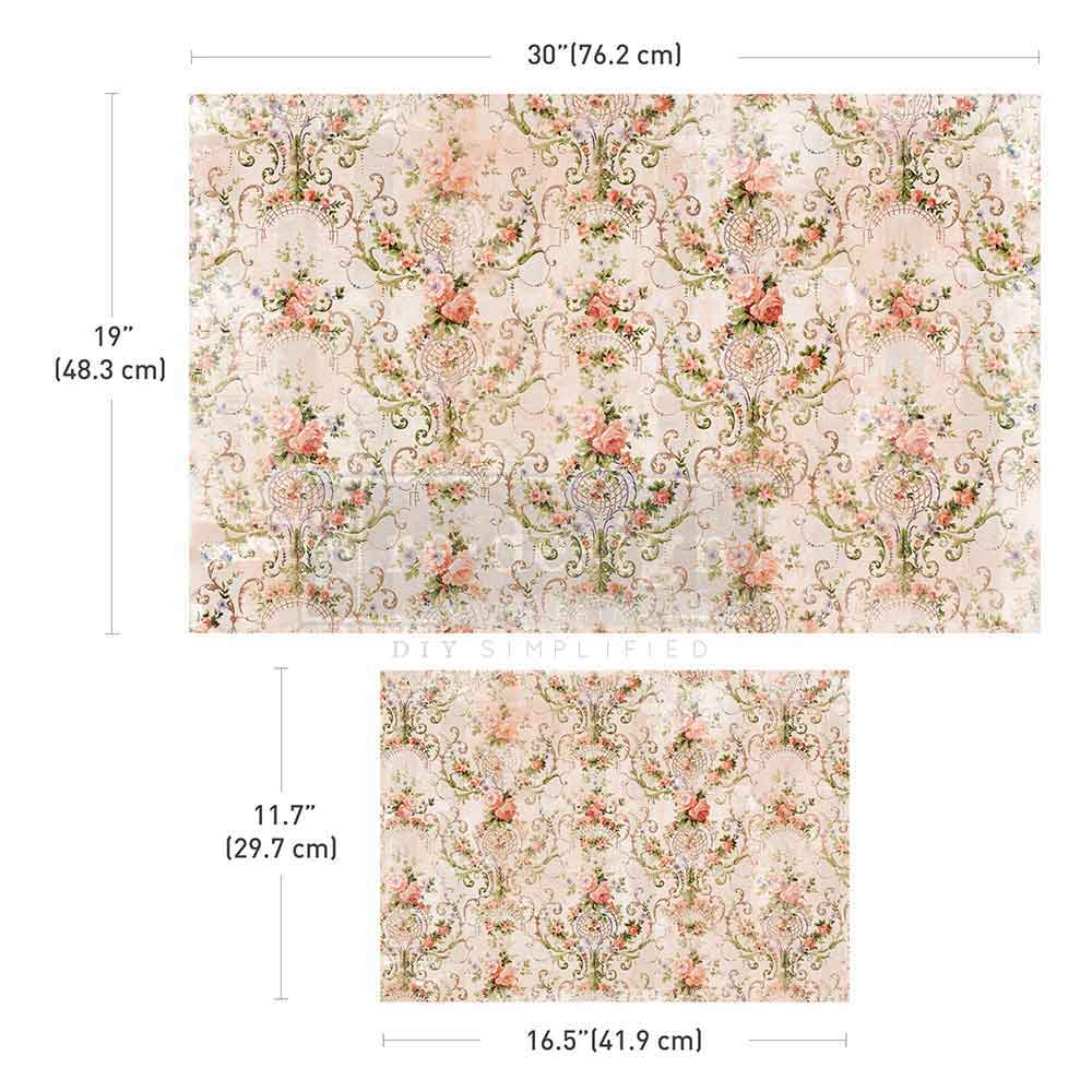 Redesign Decoupage Fiber Blushing Bloom (Double Delight)