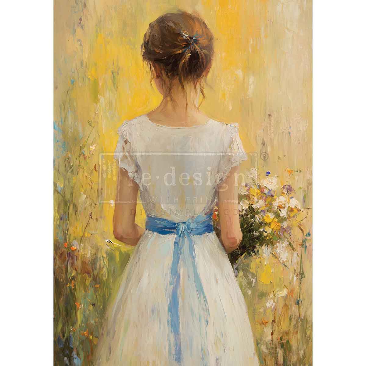 Re-Design With Prima® A3 Decoupage Fiber - Fields Of Grace 11.7x16.5"