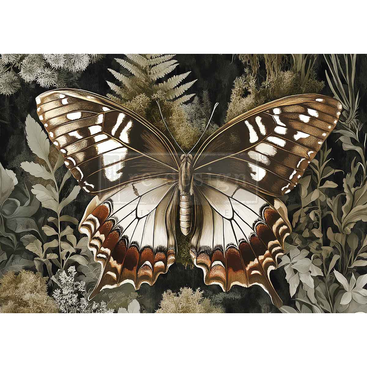 Re-Design With Prima® A3 Decoupage Fiber - Rustling Wings 11.7x16.5"
