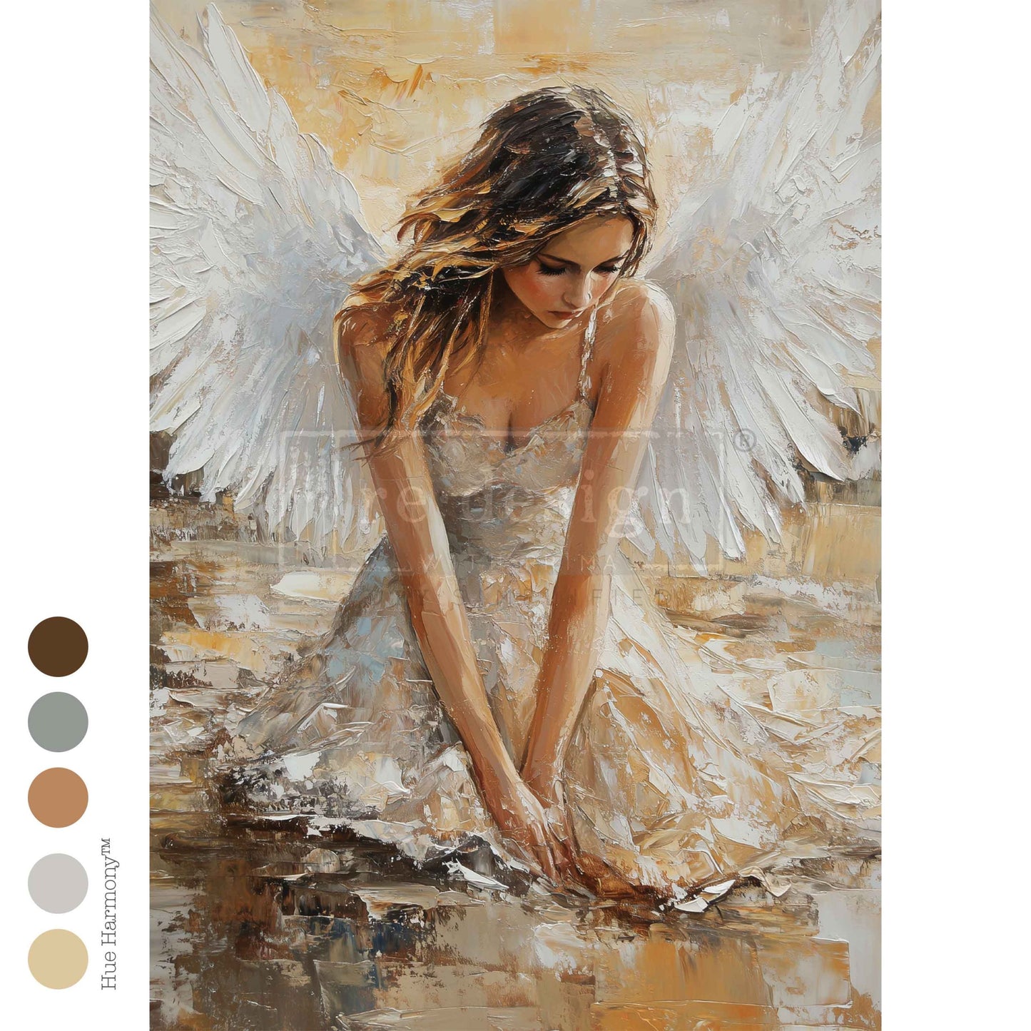 Re-Design With Prima® A3 Decoupage Fiber - Angelic Reverie 11.7x16.5"
