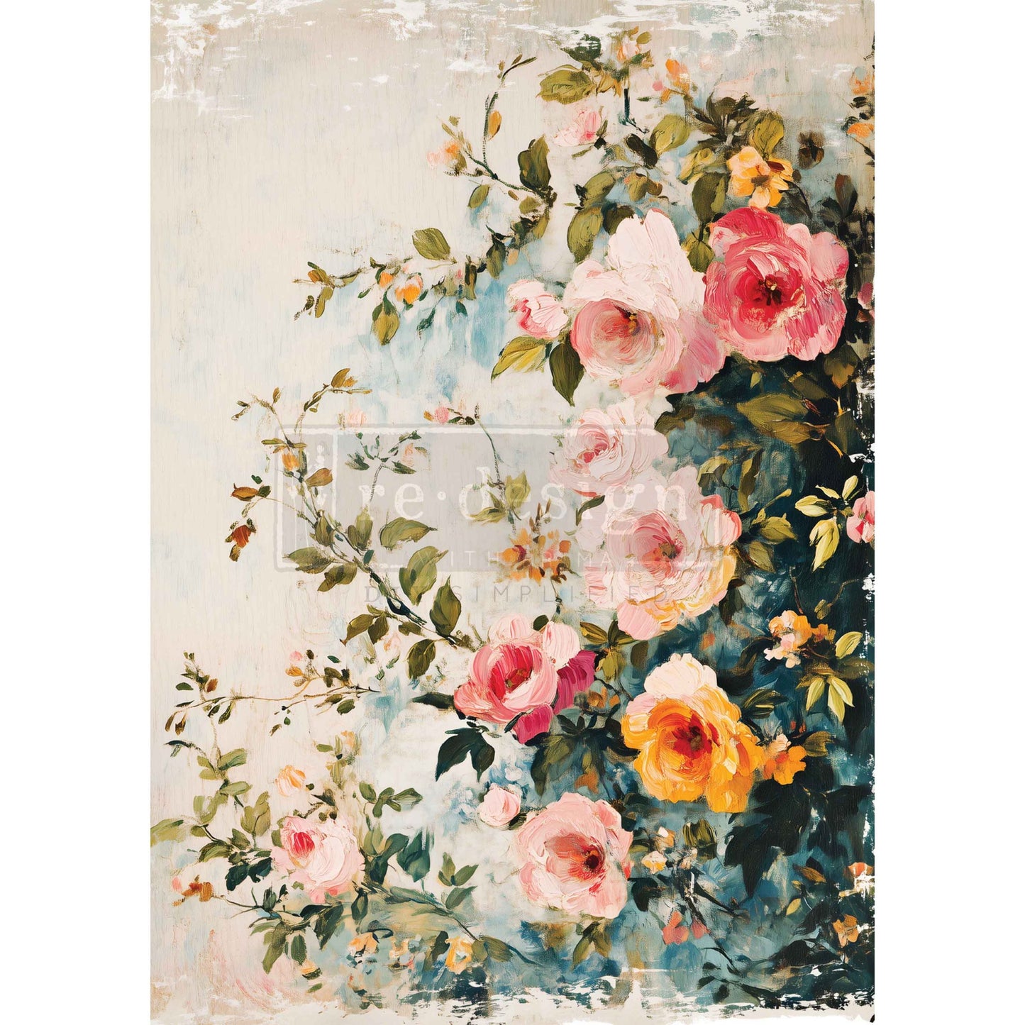 Re-Design With Prima® A3 Decoupage Fiber - Blush Symphony