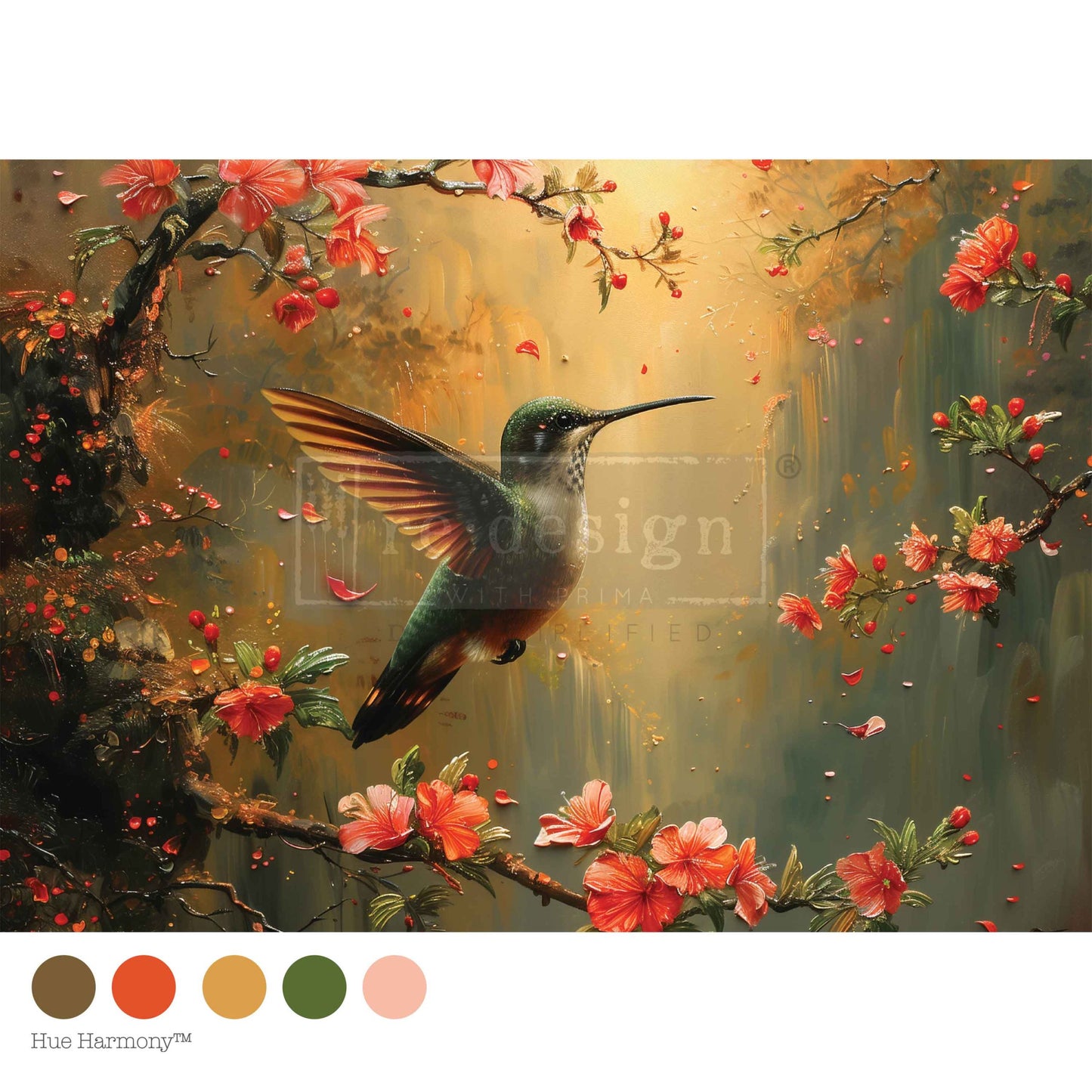 Re-Design With Prima® A3 Decoupage Fiber - Sunset Serenade 11.7x16.5"