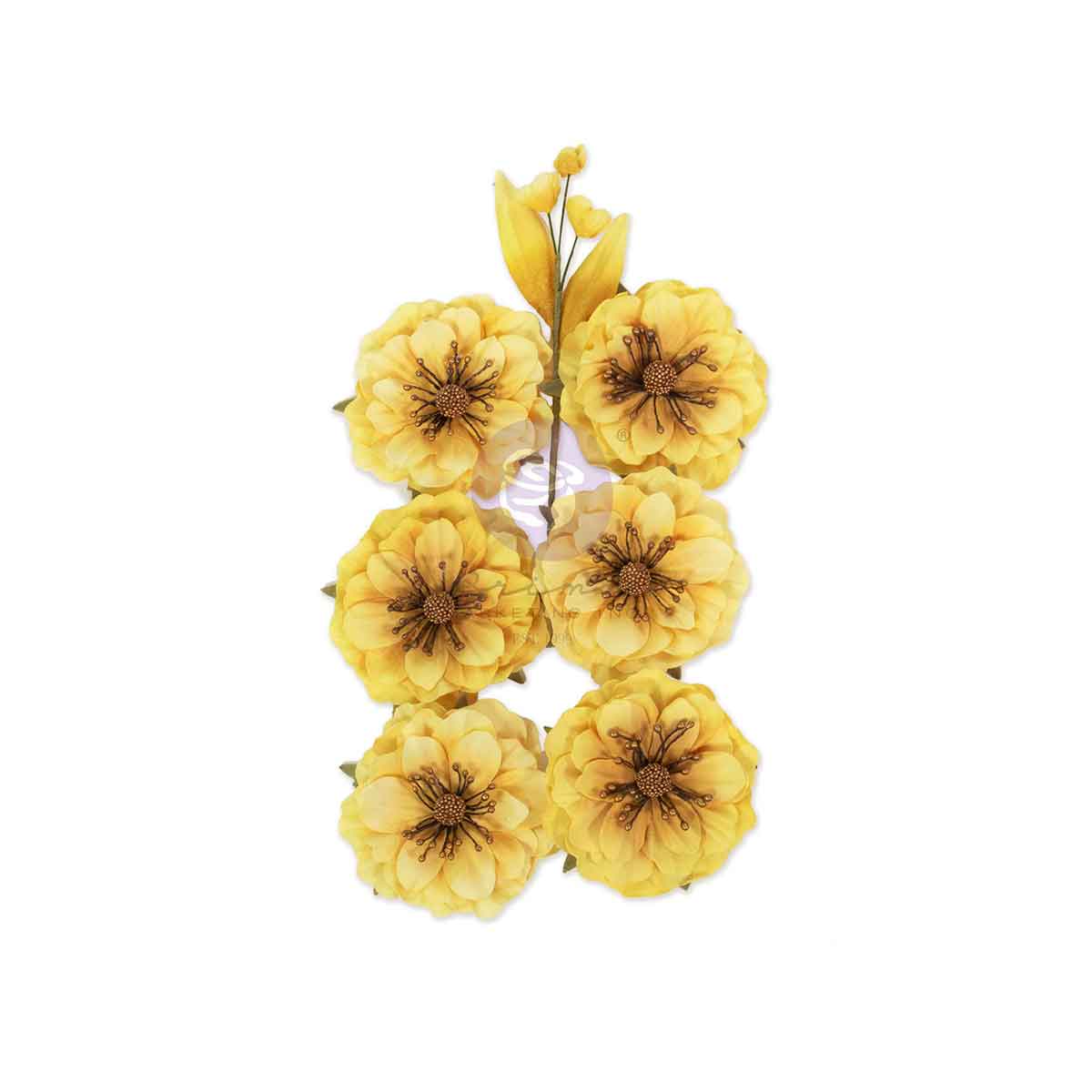 Prima Marketing - Among the Wildflowers Flowers, Honey Bloom 7pcs