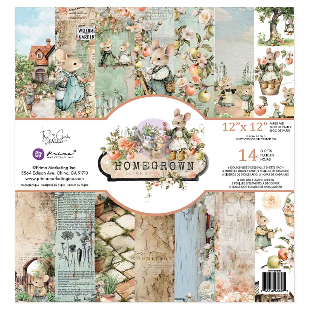 Prima Marketing - Homegrown 12x12" Paper Pad