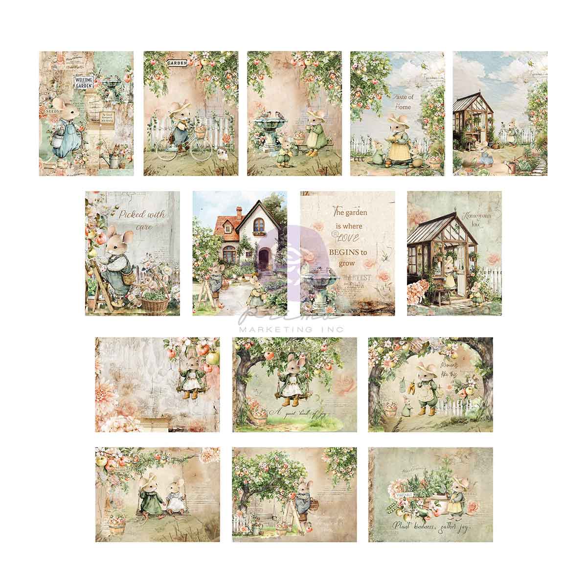 Prima Marketing - Homegrown 3x4" Journaling Cards