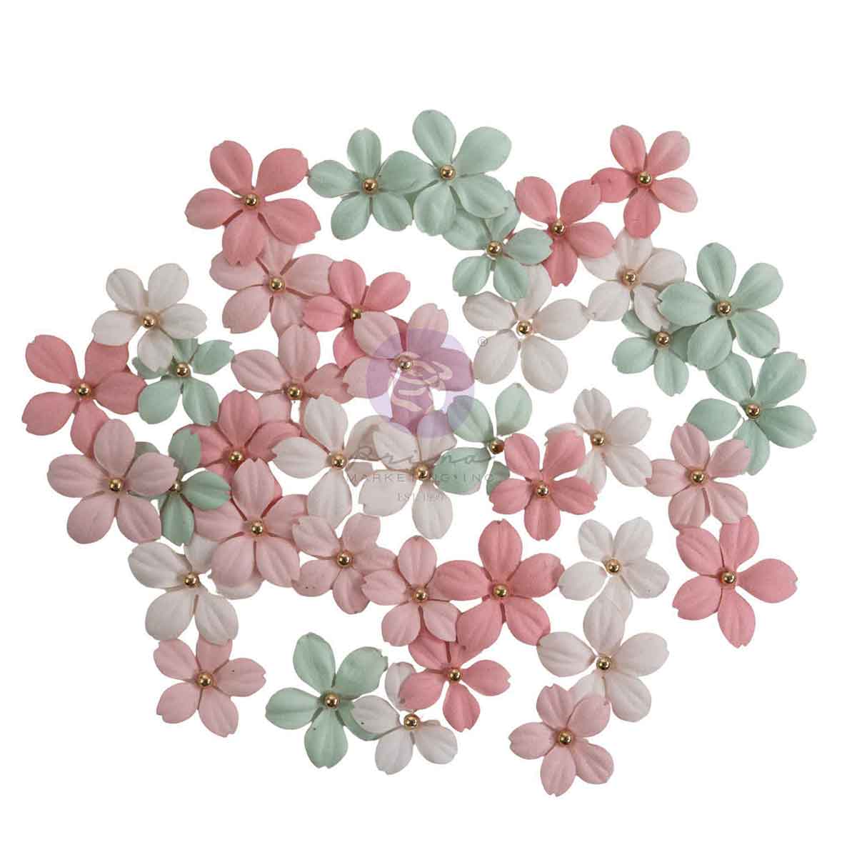 Prima Marketing - Buttons & Keepsakes Flowers, Tender Florals 40pcs