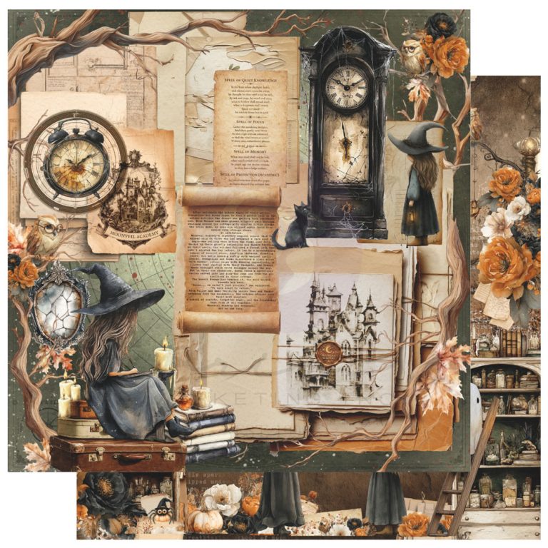 Prima Marketing - Made of Magic Collection Paper Arcane Archives 12x12"