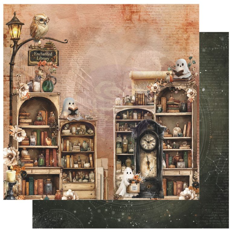Prima Marketing - Made of Magic Collection Paper Magic on the Shelves 12x12"