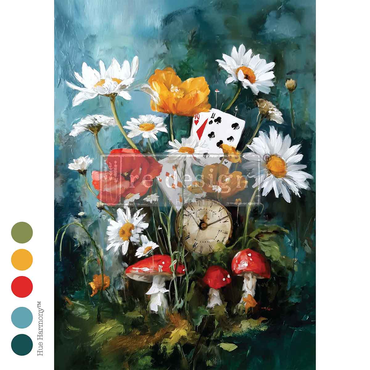 Re-Design With Prima® A2 Decoupage Fiber - Time Rooted In Wonderland