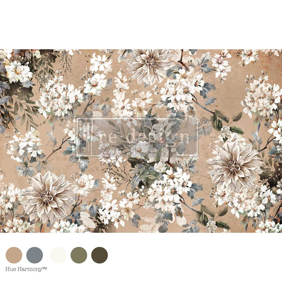 Re-Design With Prima® Decoupage Fiber - Nocturnal Herbarium 19.5x30"