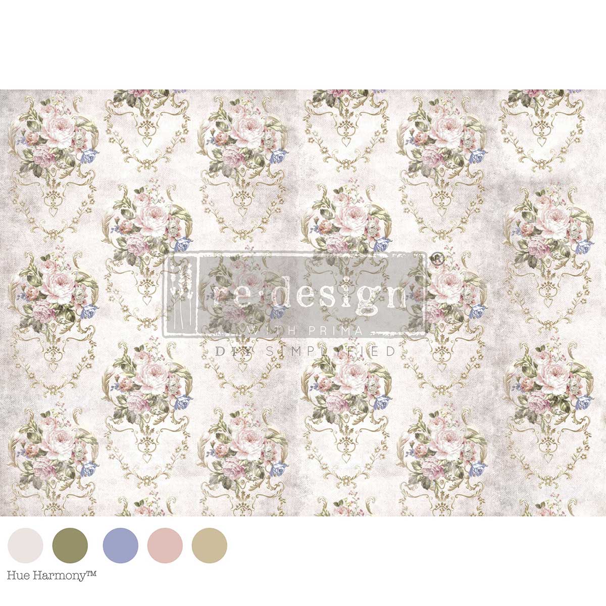 Re-Design With Prima® A1 Decoupage Fiber - Victorian Tea Room 23.4x33.1"