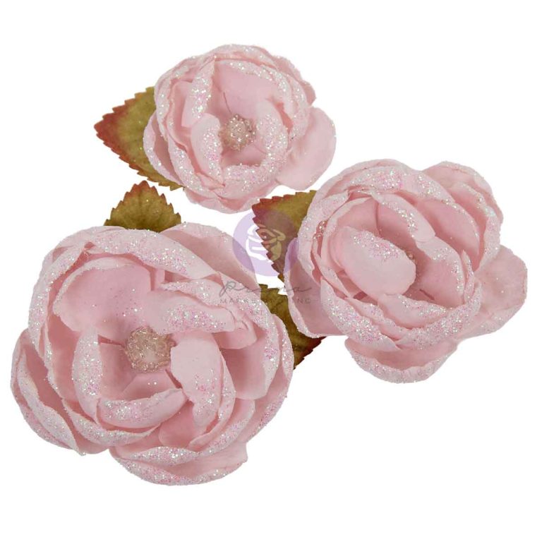 Prima Marketing - Christmas Blush Collection Flowers Festive Feeling 9 Pcs