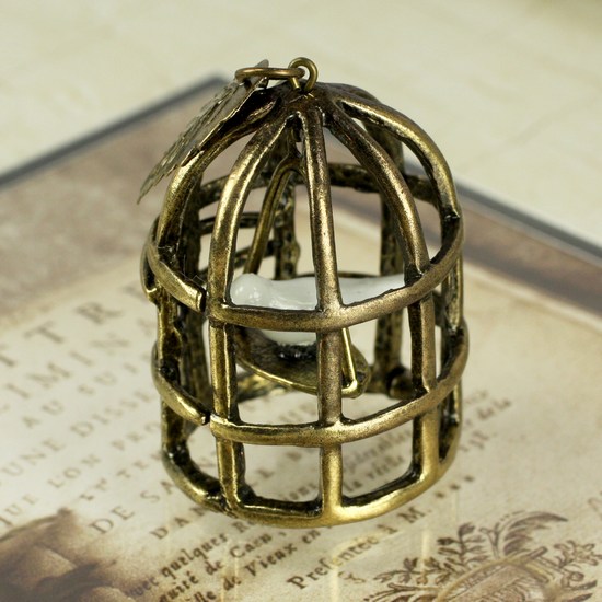 Vintage Trinket Bird Cage
