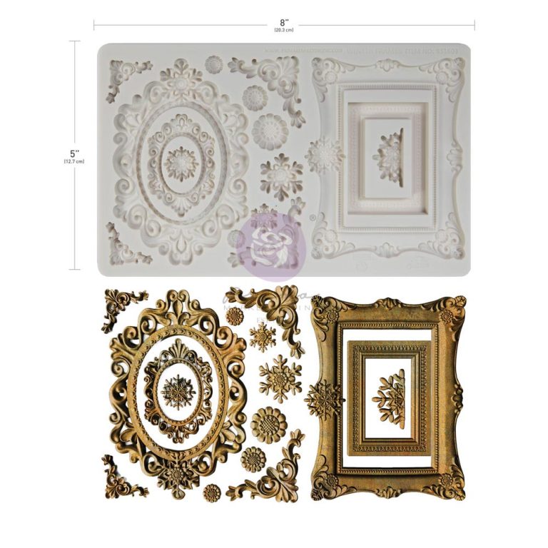Finnabair Decor Mould Winter Frames 5x8"