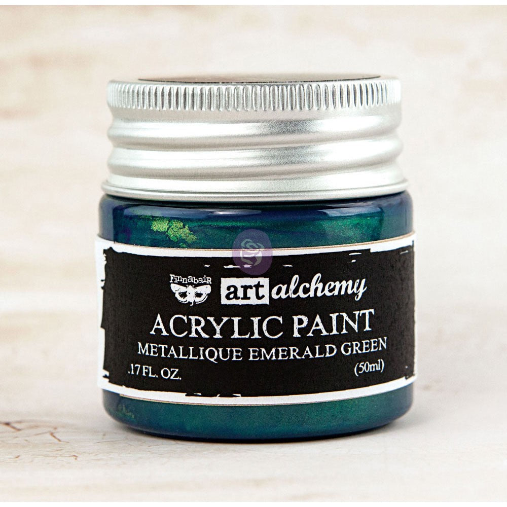 Art Alchemy Metallique Acrylic Paint - Emerald Green 1.7 fl oz