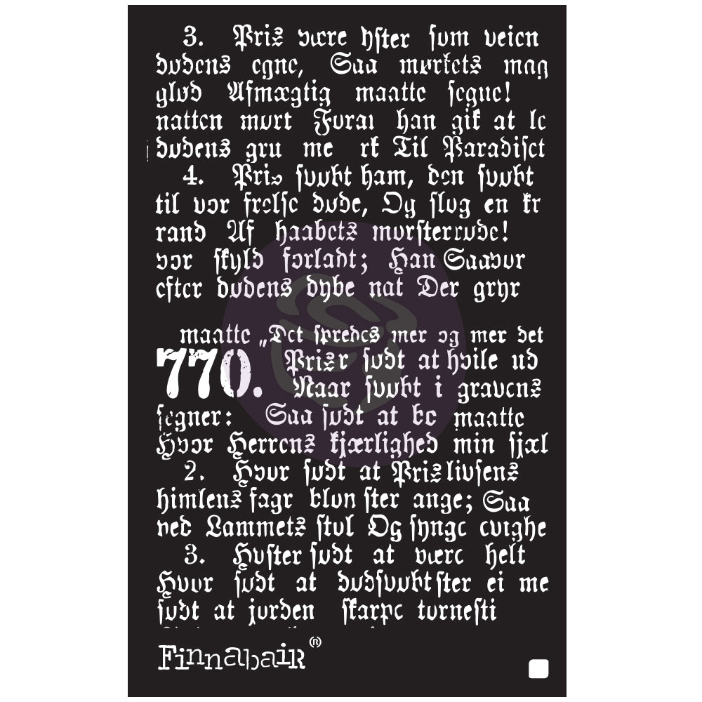 Finnabair - Stencil - Gothic 6x9"