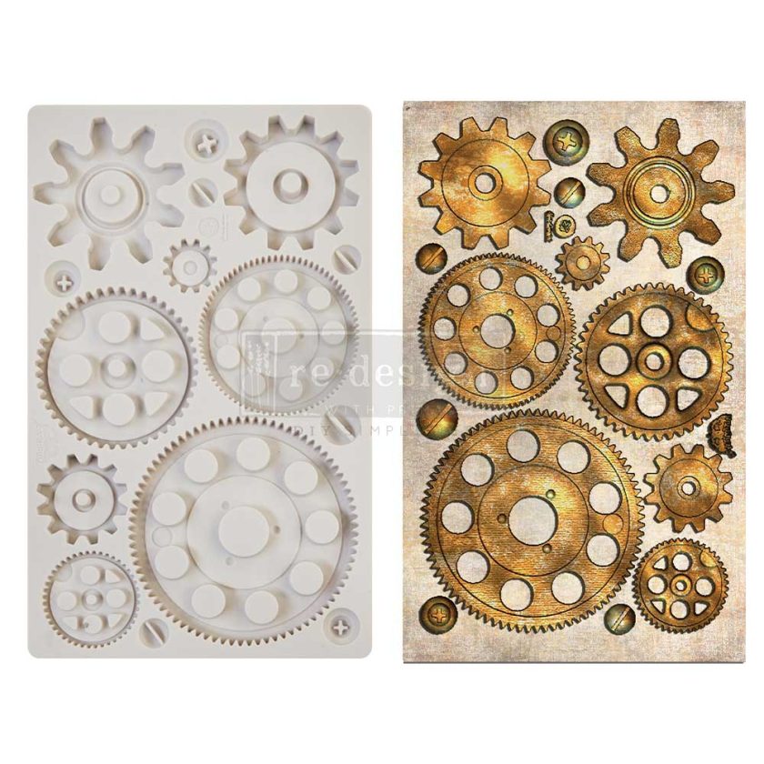 Finnabair Decor Moulds - Machine Parts - 5"x8", 8mm