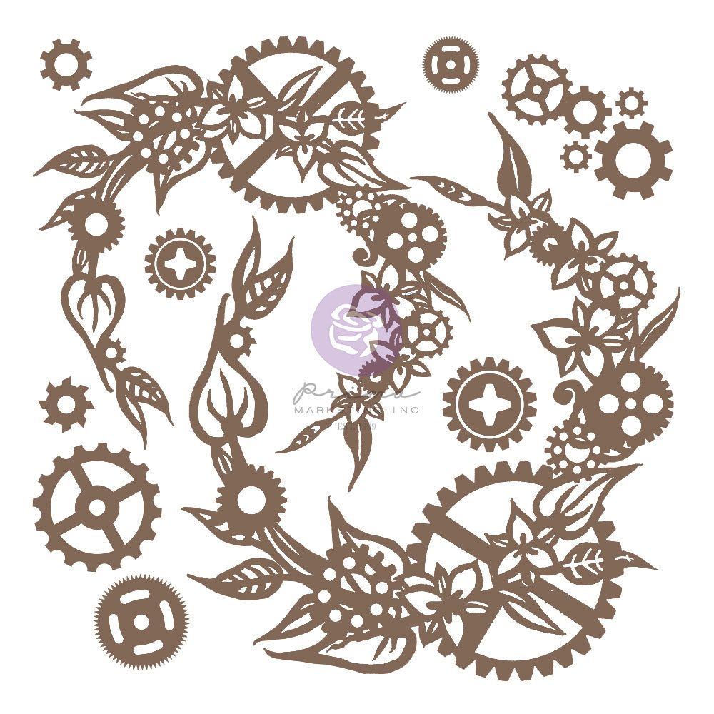 Decorative Chipboard Steampunk Wreath