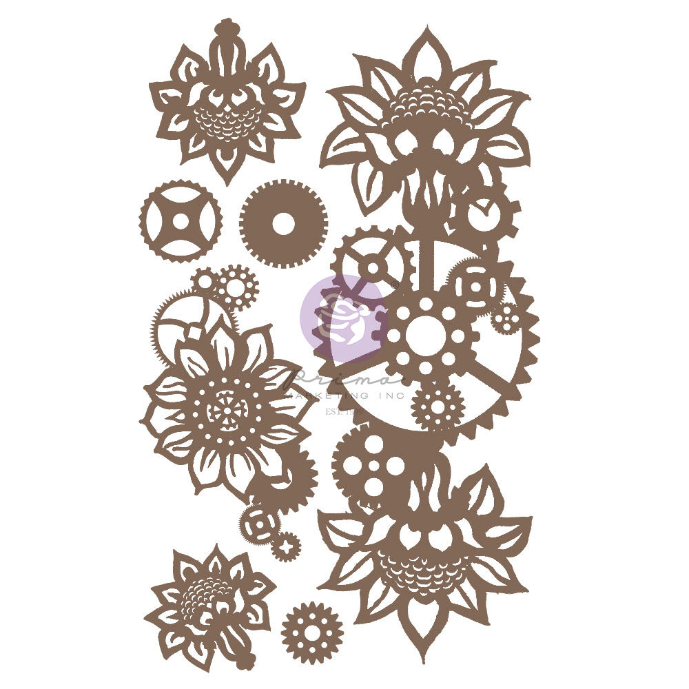 Decorative Chipboard Machine Floral Decor