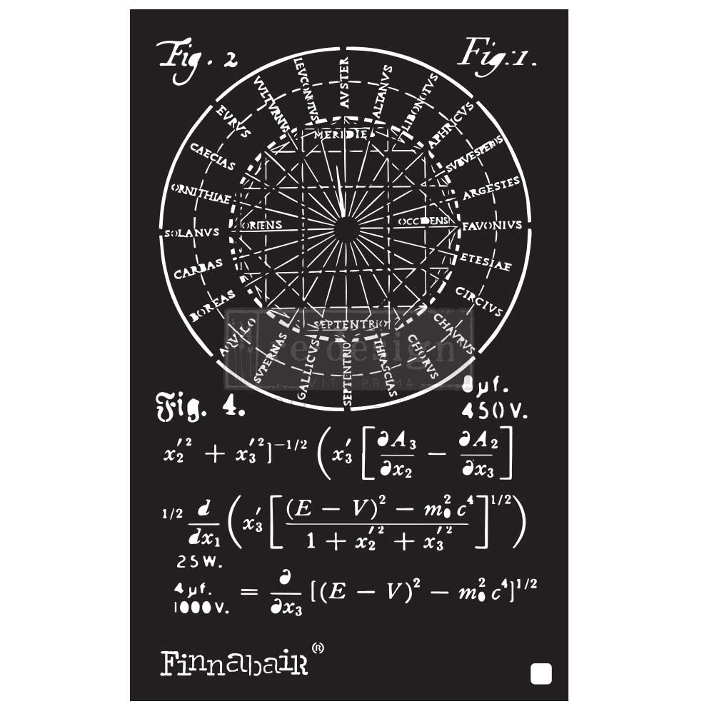 Prima Marketing - Stencil - Rocket Science 6x9"