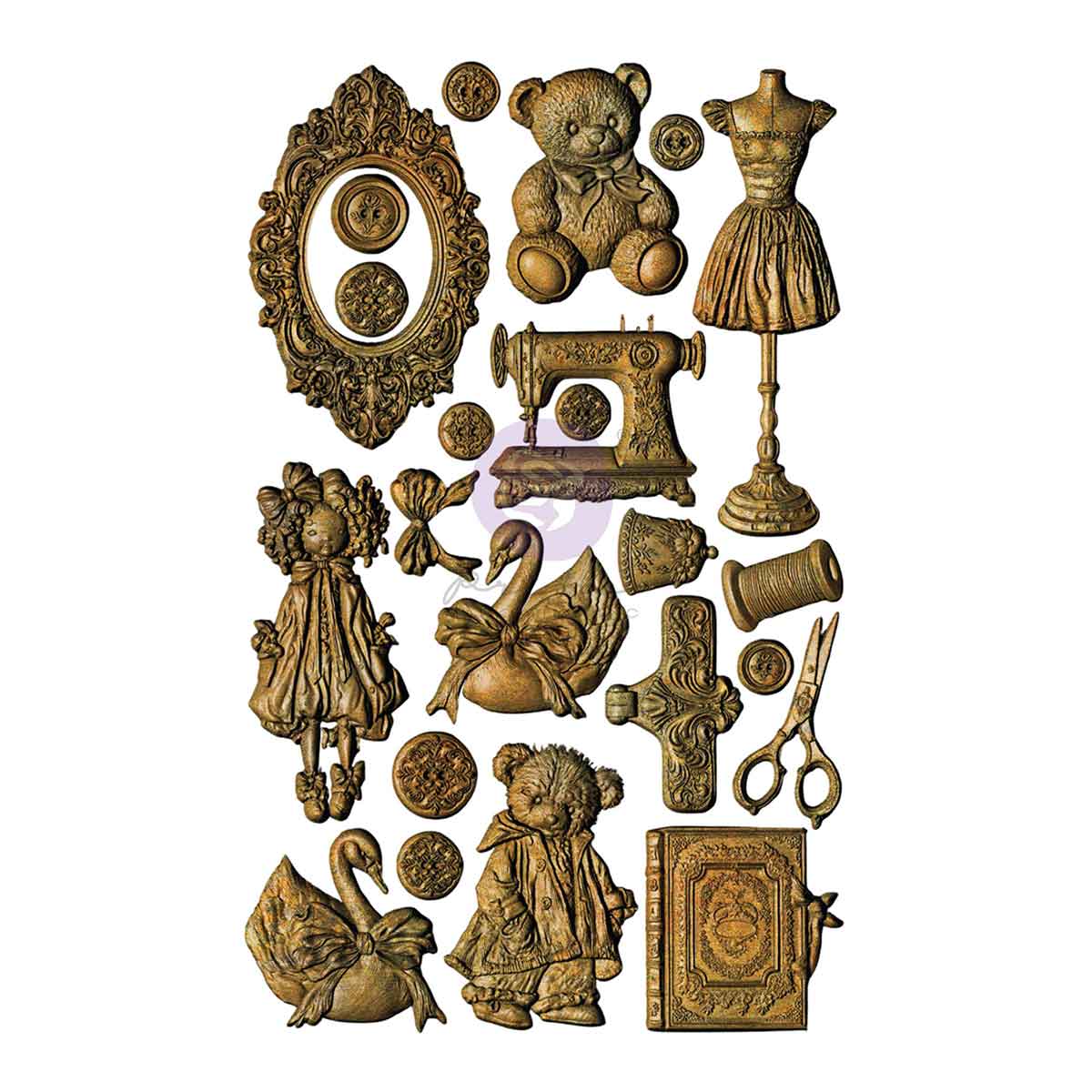 Prima Marketing - Buttons & Keepsakes Mould, 5x8"