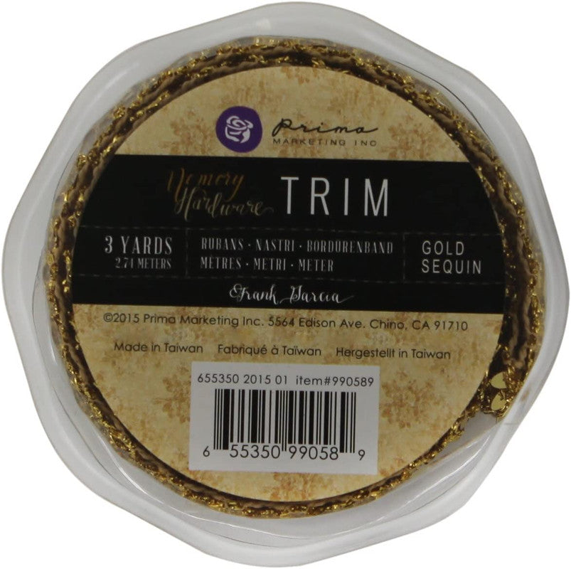 Memory Hardware - Trim Gold Sequin
