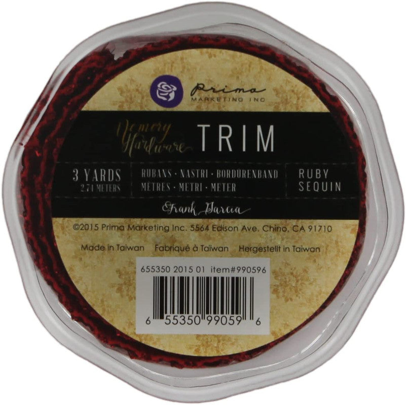 Memory Hardware - Trim Ruby Sequin