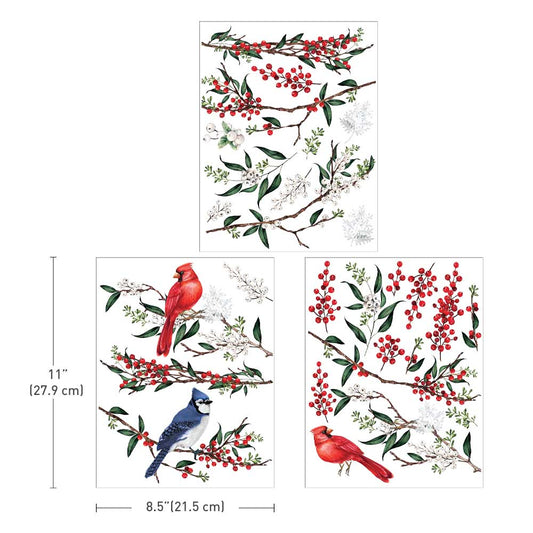 Re-design by Prima Middy Transfer Winterberry