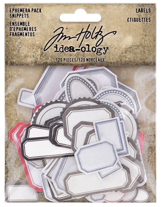 Tim Holtz Idea-ology Ephemera Snippets Labels