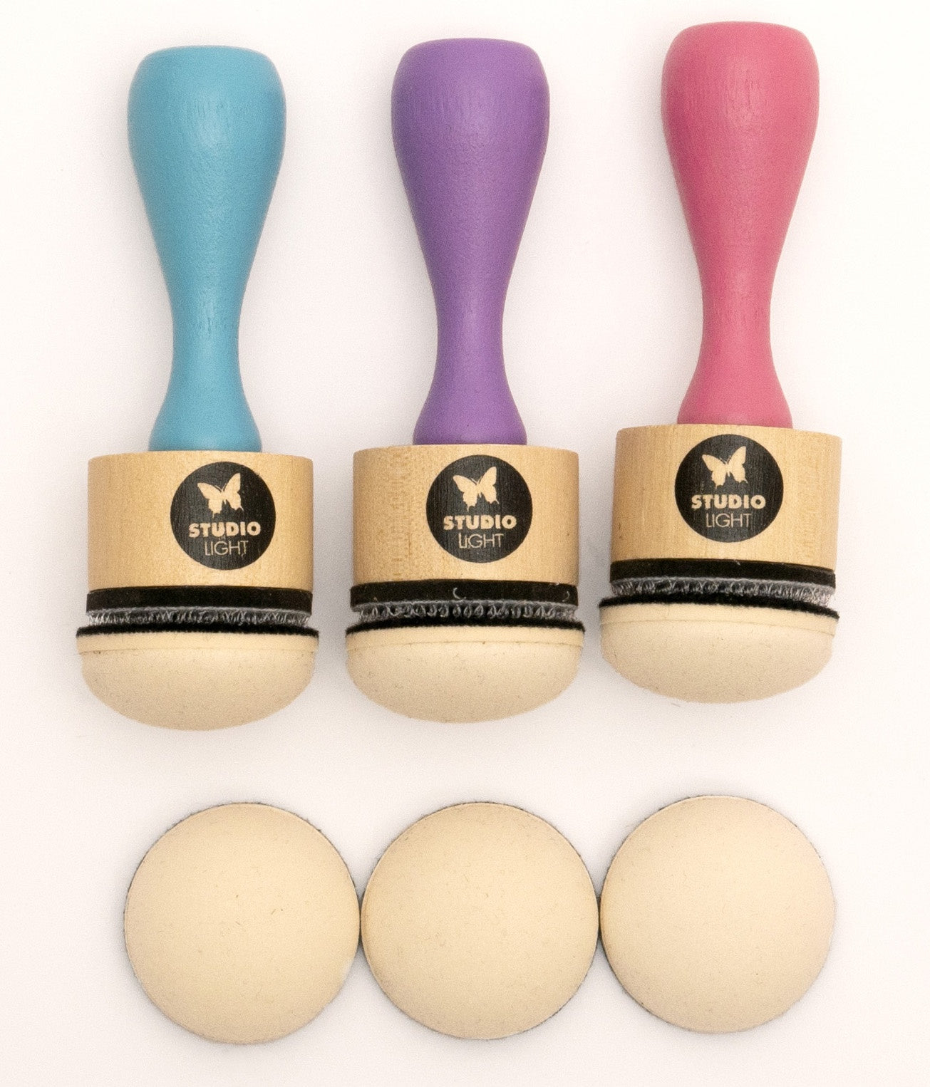 Sl 3 Ink Blending Tools With 3 Replacement Foam Pads 30mm