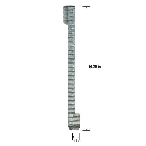 FloraCraft Aluminum Corrugate Wreath Hanger 16.25"