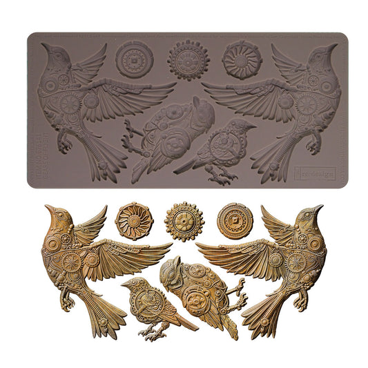 Re-Design With Prima® Decor Mould - Gears of Flight 5x10"