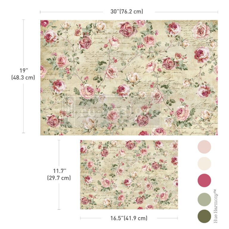 Re-Design With Prima® Decoupage Fiber Paper - Timeless Charm A3 & 19.5x30" Set