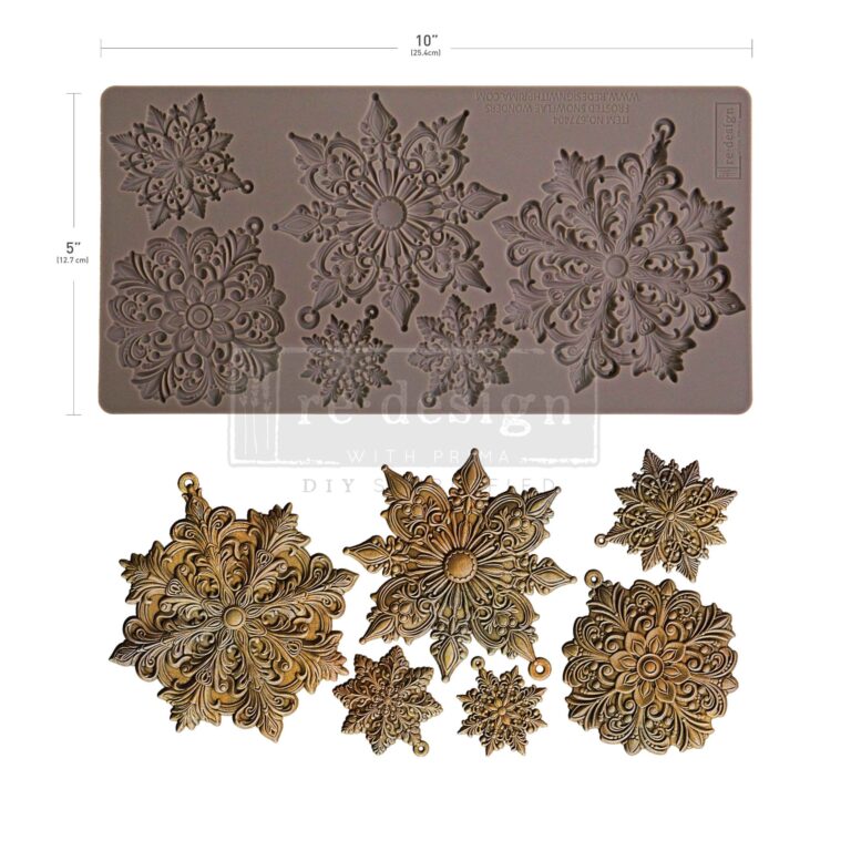 Re-Design With Prima® Decor Moulds – Frosted Snowflake Wonders 5x10"