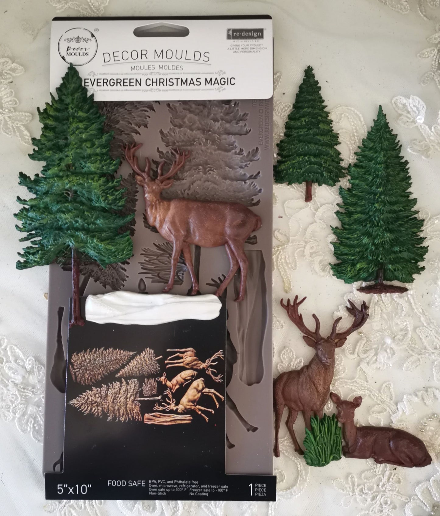 Re-Design With Prima® Decor Moulds – Evergreen Christmas Magic 5x10"