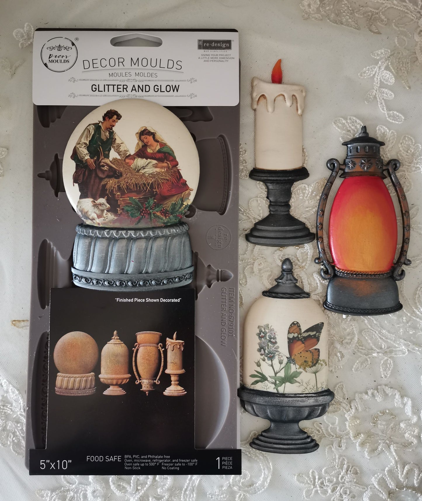 Re-Design With Prima® Decor Moulds – Glitter and Glow 5x10"