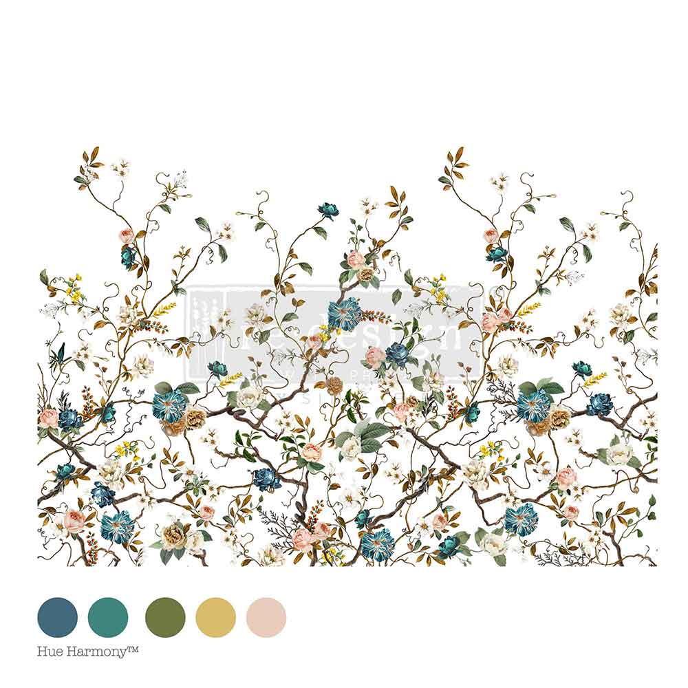 Redesign With Prima Decor Transfer Blue Vine